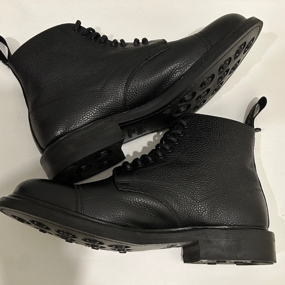 NWOT Joseph Cheaney Penhill Capped Derby Boot in Black Grain Leather |Size 11R - Picture 9 of 16